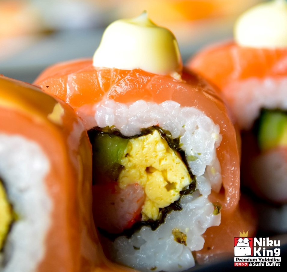 ซูซิ ไข่หวาน ปลาแซลม่อน niku king