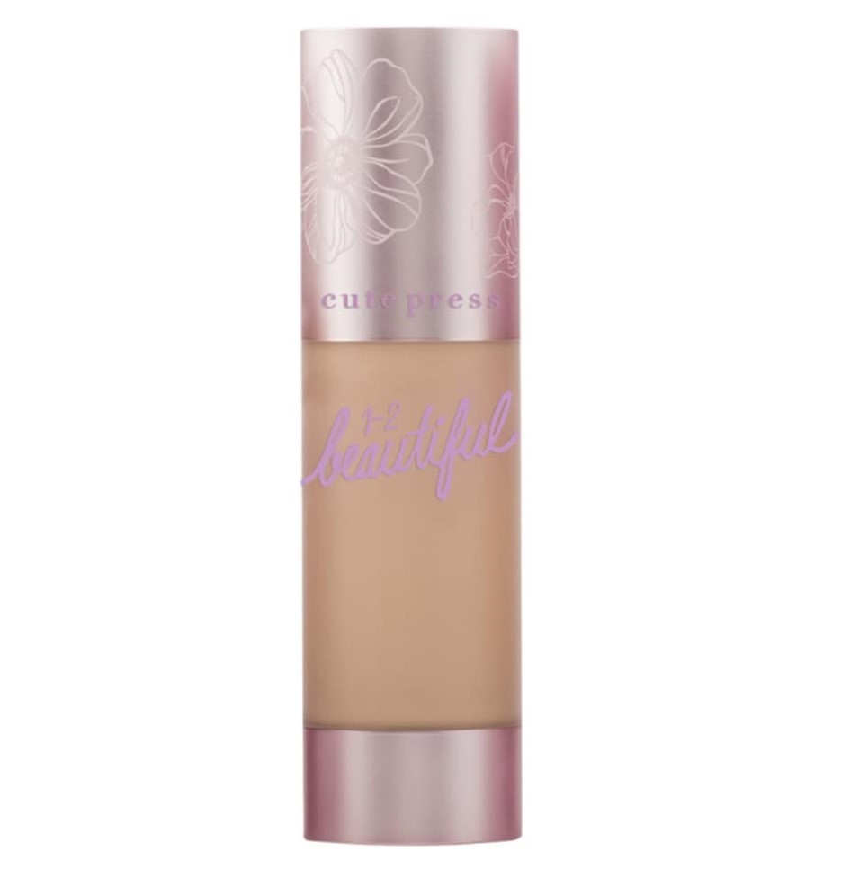 รองพื้น Cute Press 1-2 Beautiful Matte Coverage Liquid Foundation