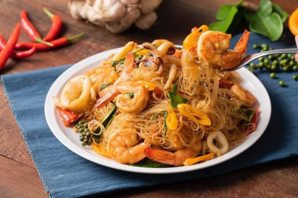 สูตรวุ้นเส้นผัดขี้เมาทะเล