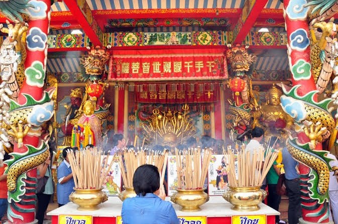 เจ้าแม่สร้อยดอกหมาก วัดพนัญเชิง จังหวัดพระนครศรีอยุธยา