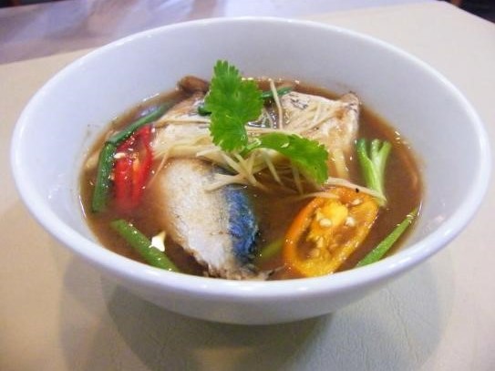 ต้มส้มปลาทู อาหารคนท้องอ่อน