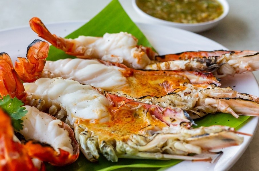 กุ้งเผา หม้อทอดไร้น้ำมัน