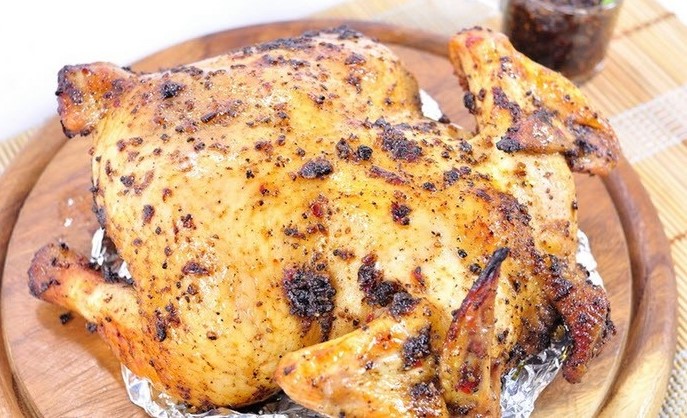 ไก่อบสมุนไพรพริกไทยดำ
