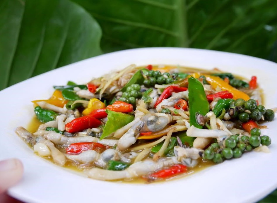 15 หอยหลอดผัดฉ่า จังหวัดสมุทรสงคราม